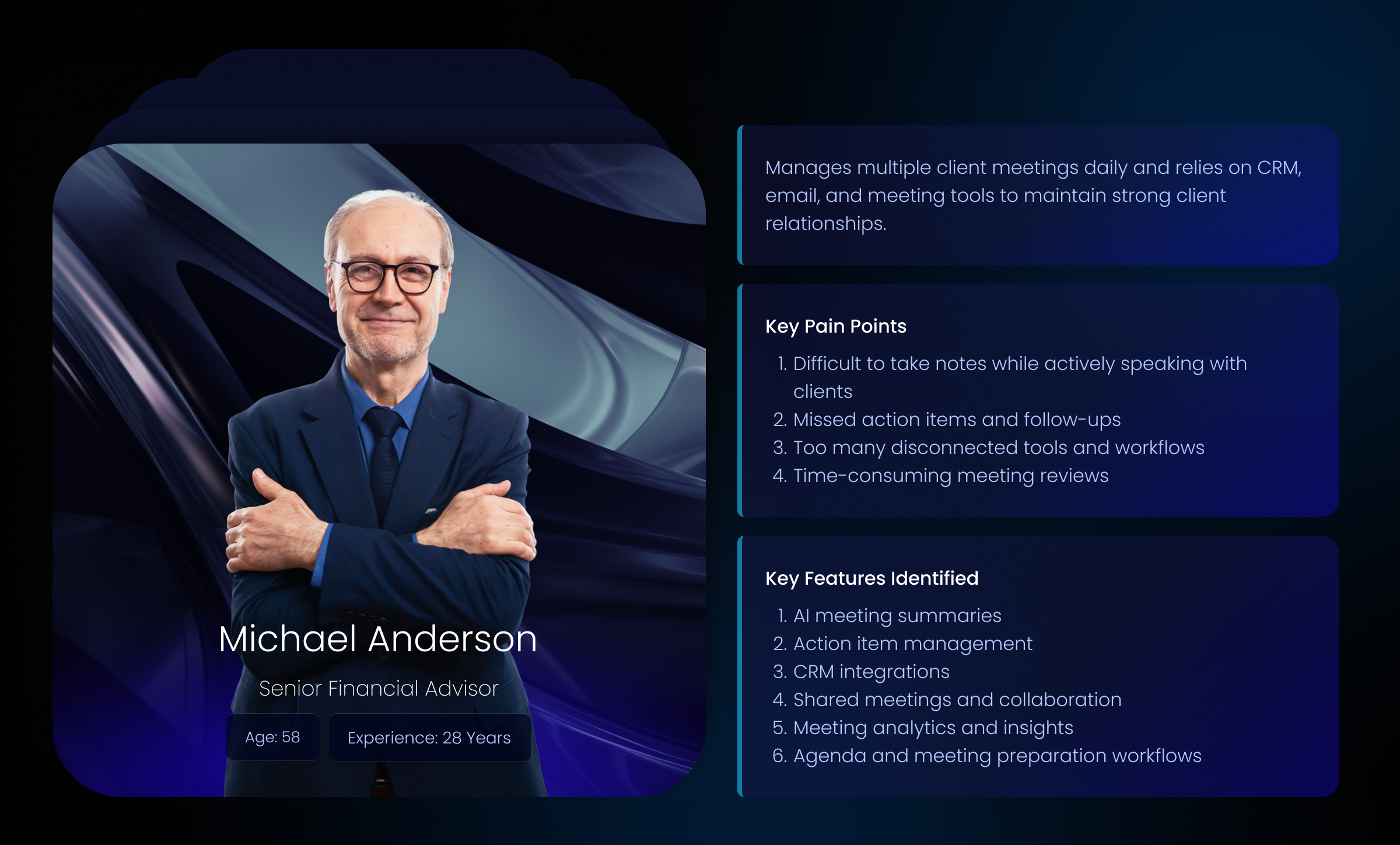 Summr — AI Meeting Note Taker User Persona
